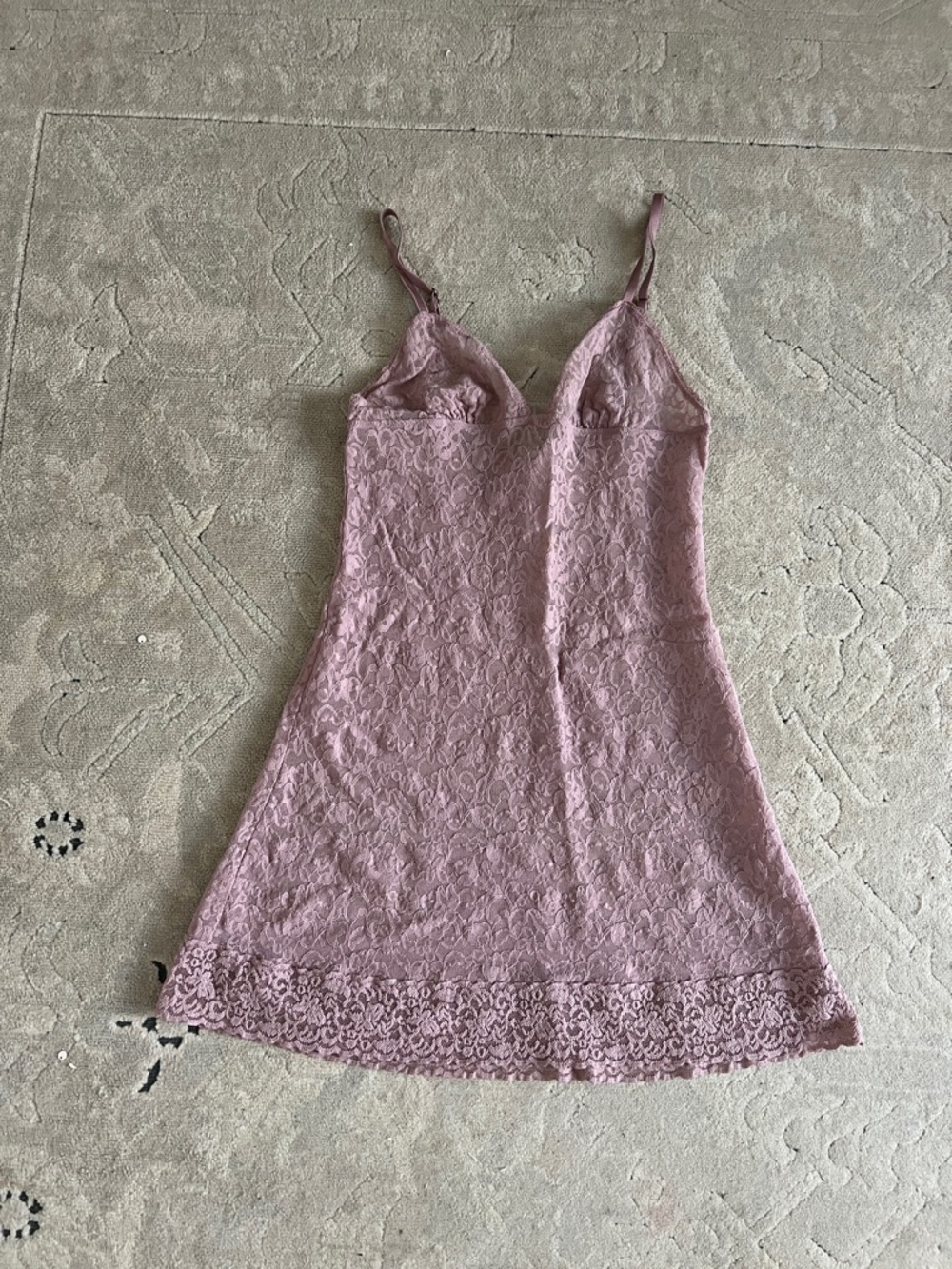 Victoria's Secret Lace Chemise Slip - Dusty Lavender